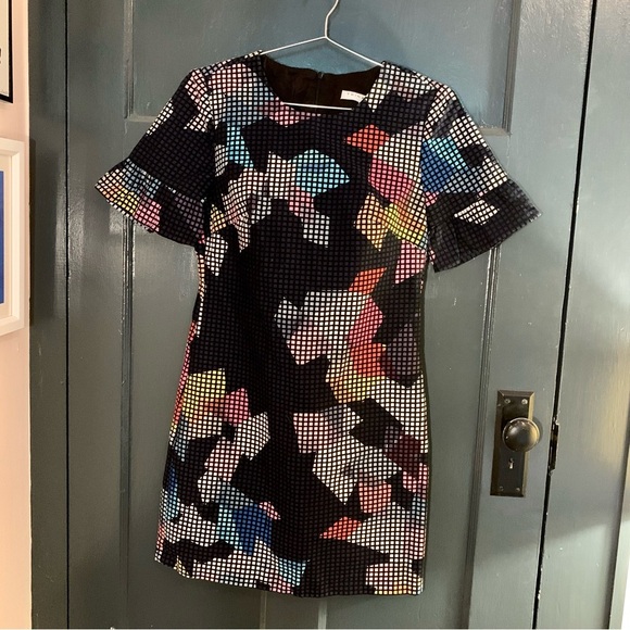 Trina Turk geometric print cotton dress - Picture 1 of 6